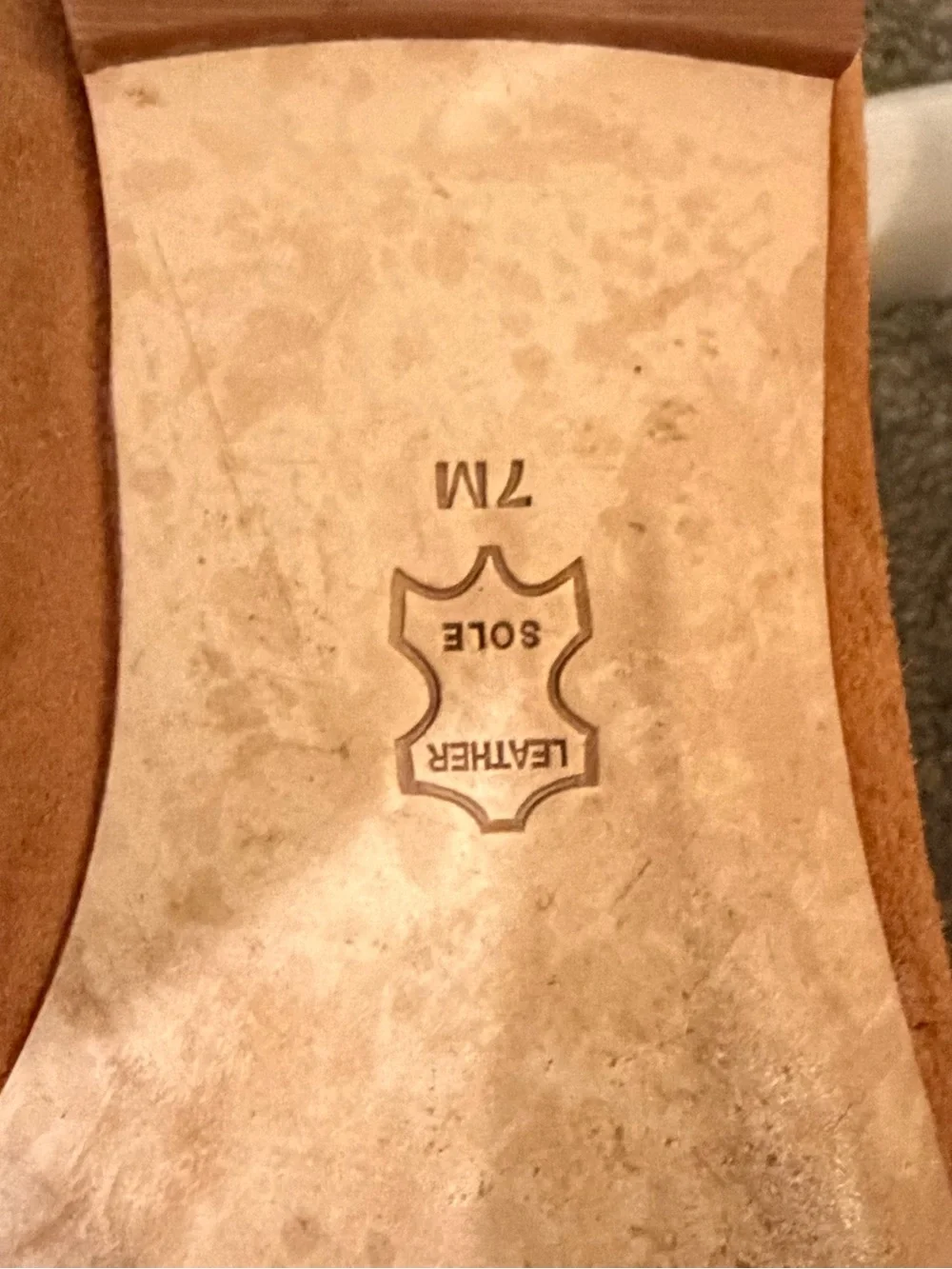 Tory Burch Chestnut Suede Georgia Square-Toe Ballet Flats size 7